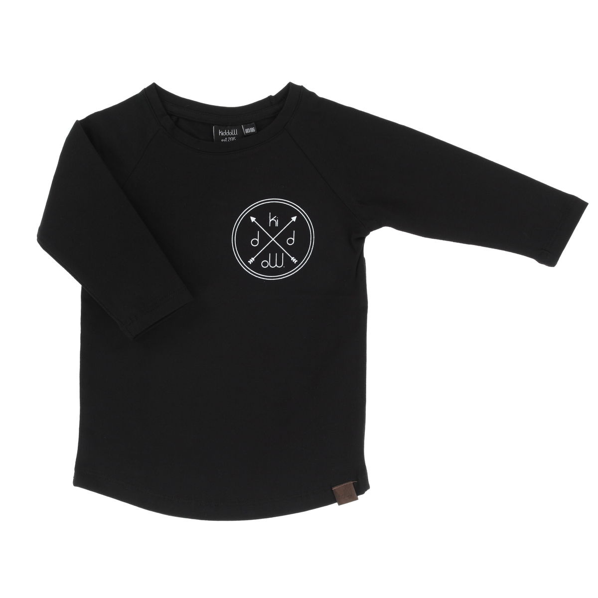 Kiddow BLACK LONG SLEEVE | COOL KIDS' LONG-SLEEVE SHIRT | STREETWEAR KIDS' CLOTHING