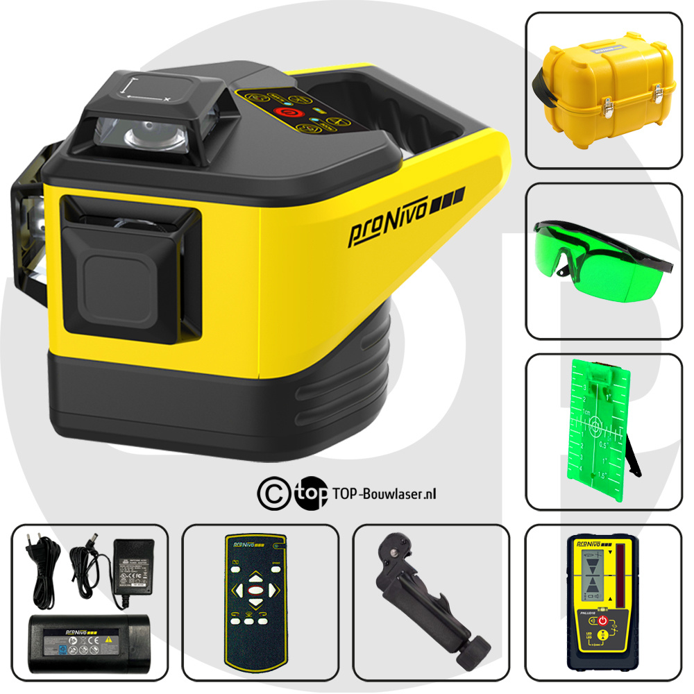 PNRLG-3D 3x360° Groene Bouwlaser