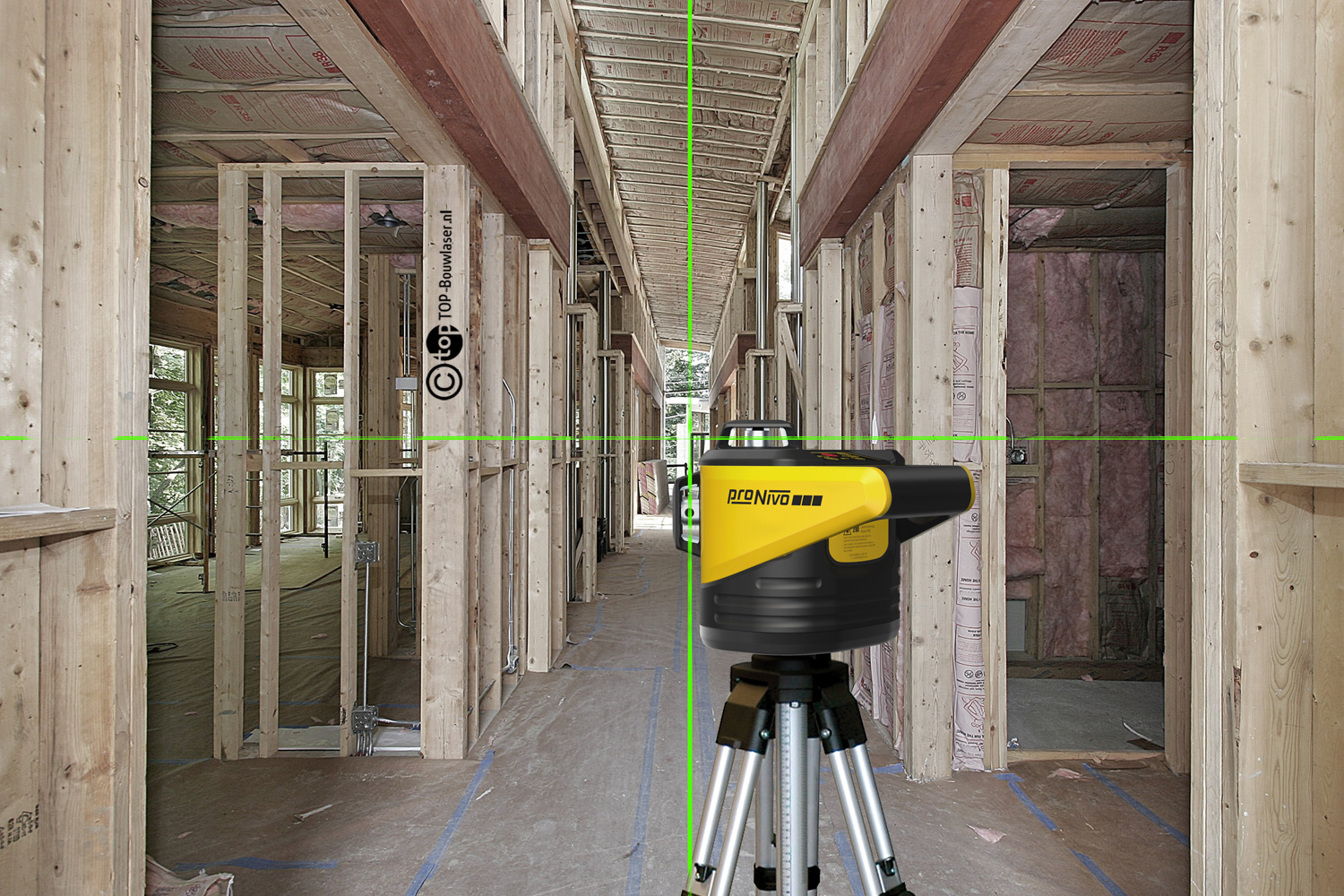 PNRLG-3D 3x360° Groene Bouwlaser