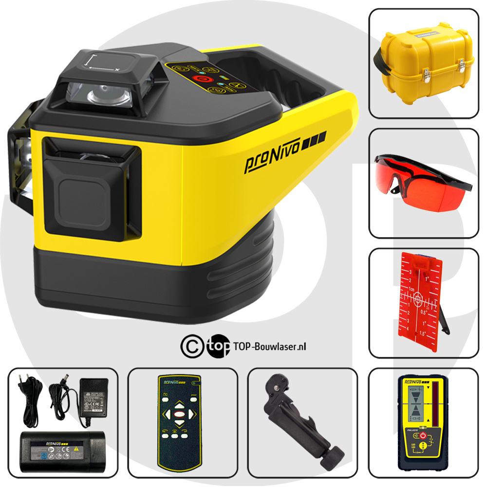 PNRLR-3D 3x360° Bouwlaser