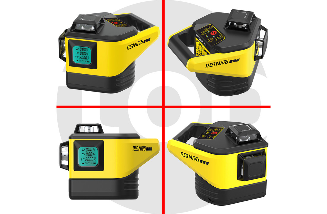 PNGLR-2D 2x360° Bouwlaser Digitaal Afschot