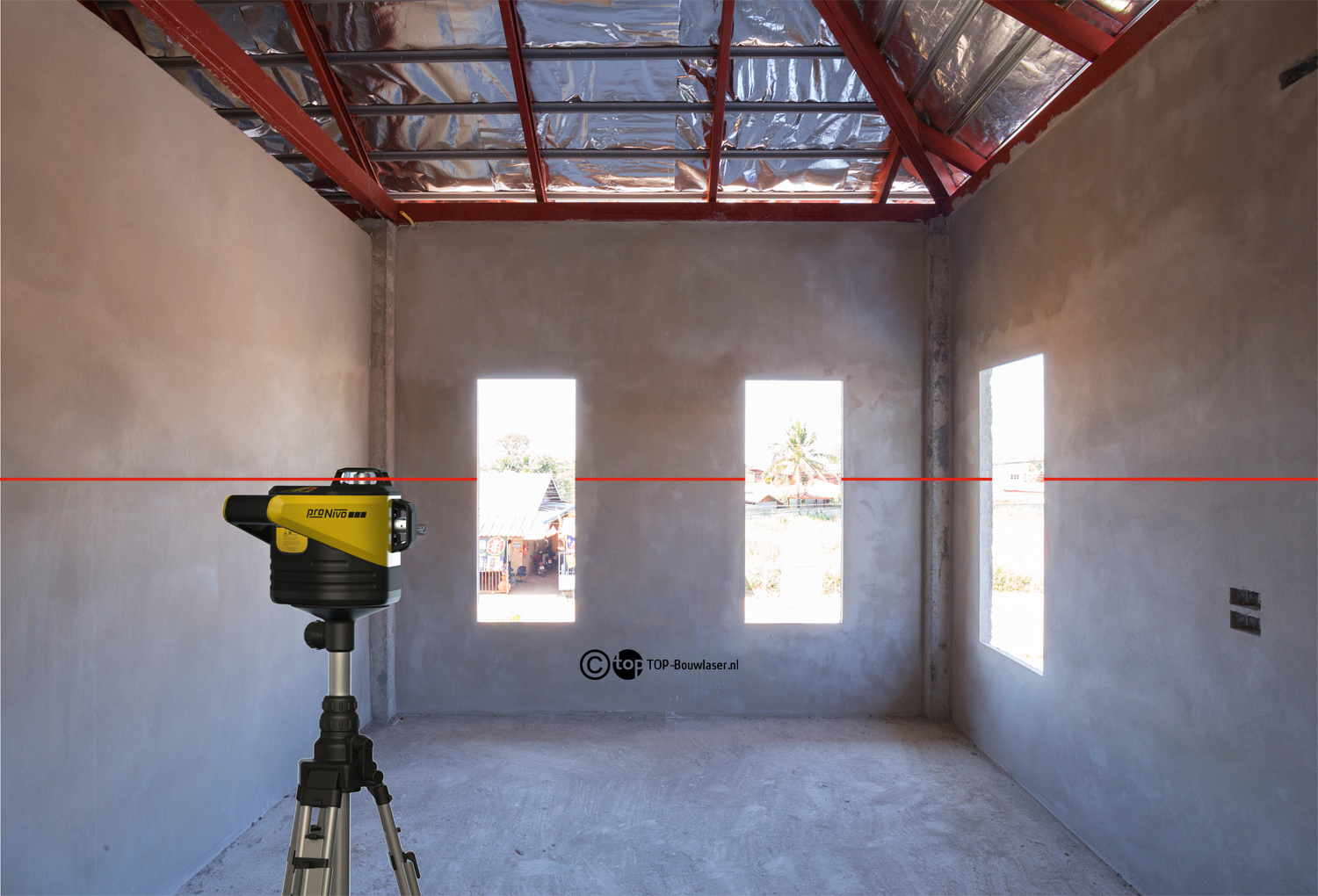 PNRLR-2D 2x360° Bouwlaser Horizontaal & Verticaal