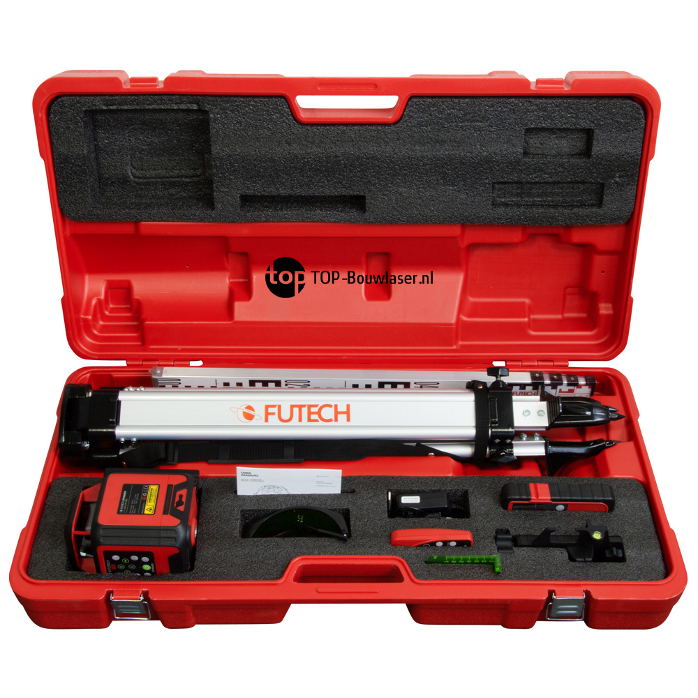 Spinner Groen Bouwlaser Kofferset