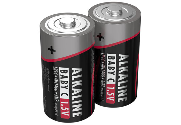 2x C-Cell Batterij Alkaline
