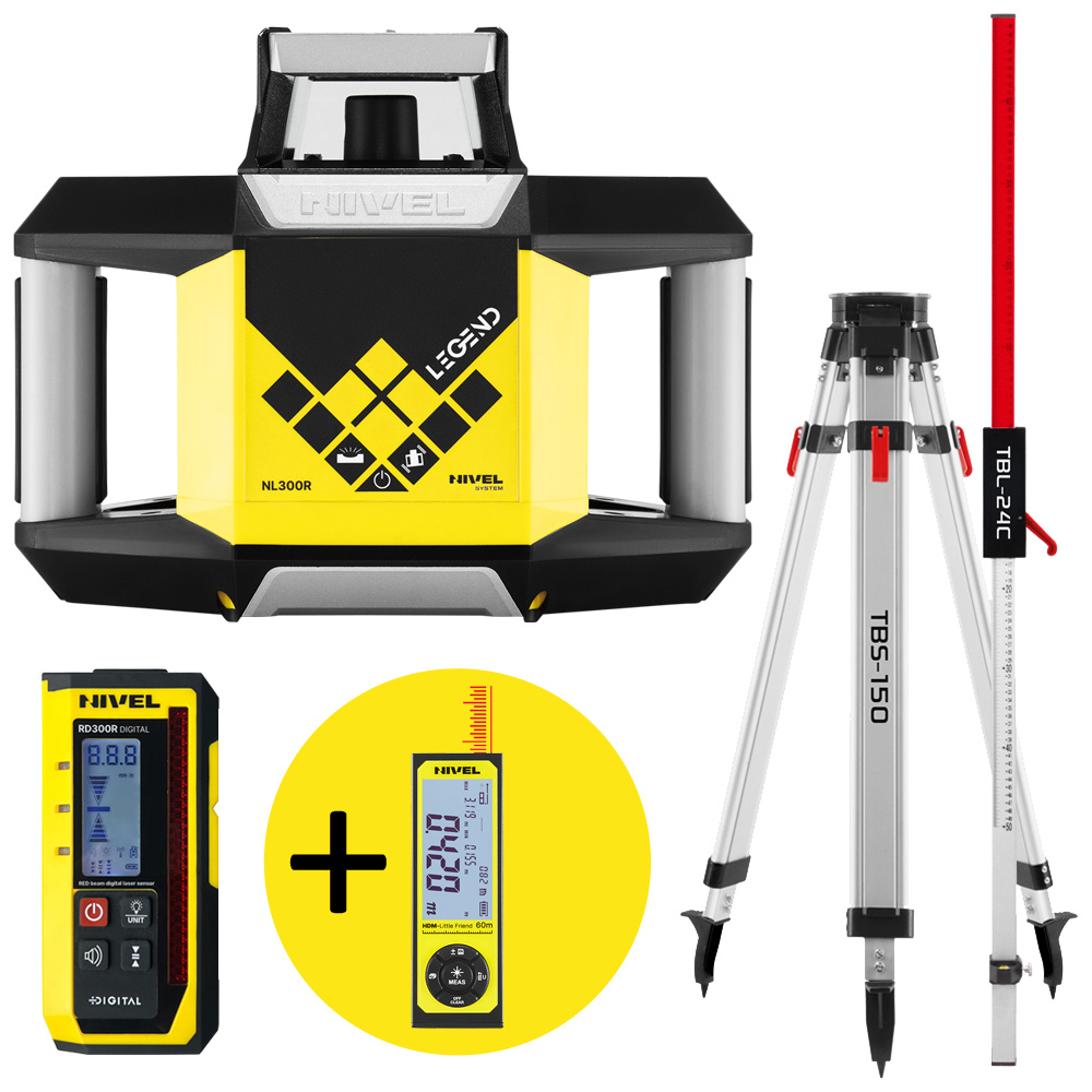NL300 Bouwlaser Set Horizontaal
