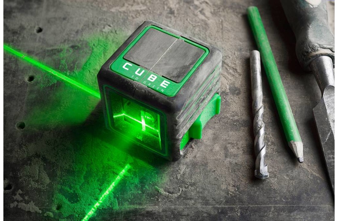 CUBE 3D 3-Lijns Lijnlaser Groen
