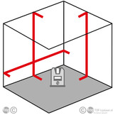 CUBE 3D 3-Lijns Lijnlaser Set
