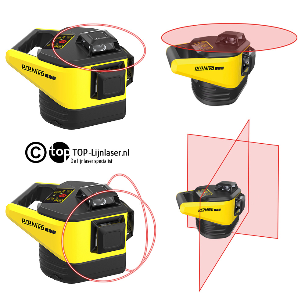 PNRLR-3D Roterende Lijnlaser Rood
