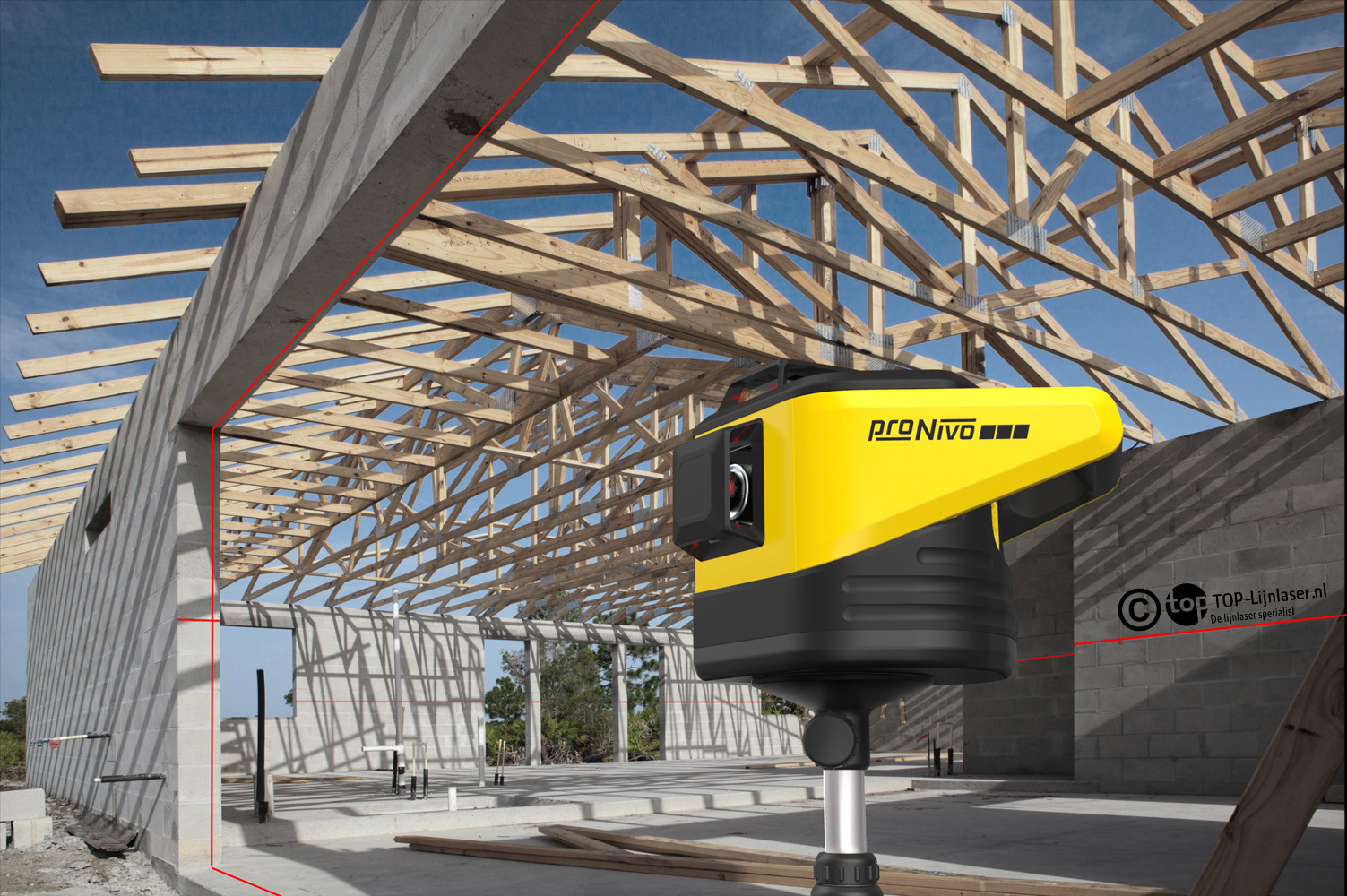 PNRLR-3D Roterende Lijnlaser Rood