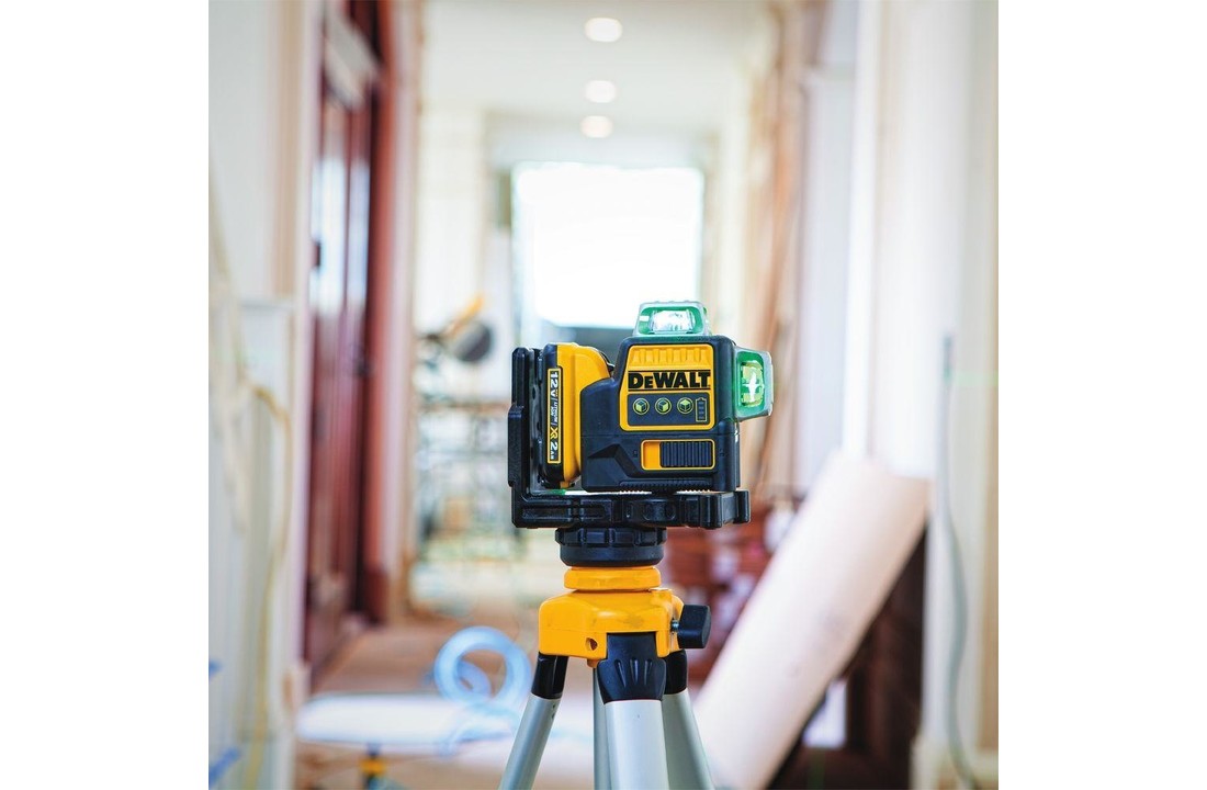 DCE089D1G-QW 3x360° Lijnlaser Groen 12V