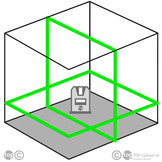 CL2G 2x360° Lijnlaser Groen