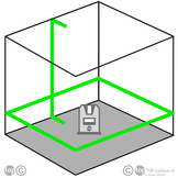 LL5505 360° Lijnlaser Groen