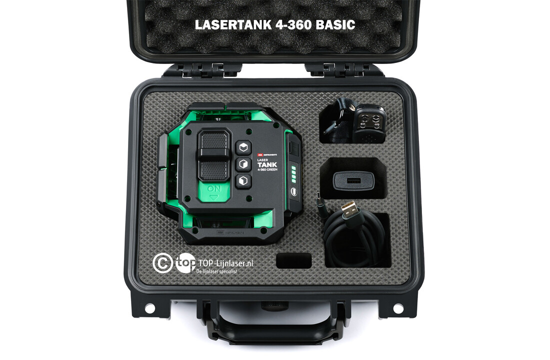 LaserTANK 4-360 Lijnlaser Groen 4x360°