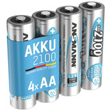 4x AA Batterij Oplaadbaar 2100mAh