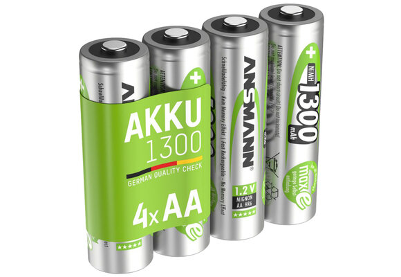 4x AA Batterij 1300mAh Oplaadbaar
