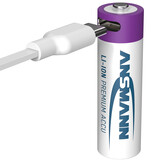 4x AA Batterij Lithium Oplaadbaar USB-C