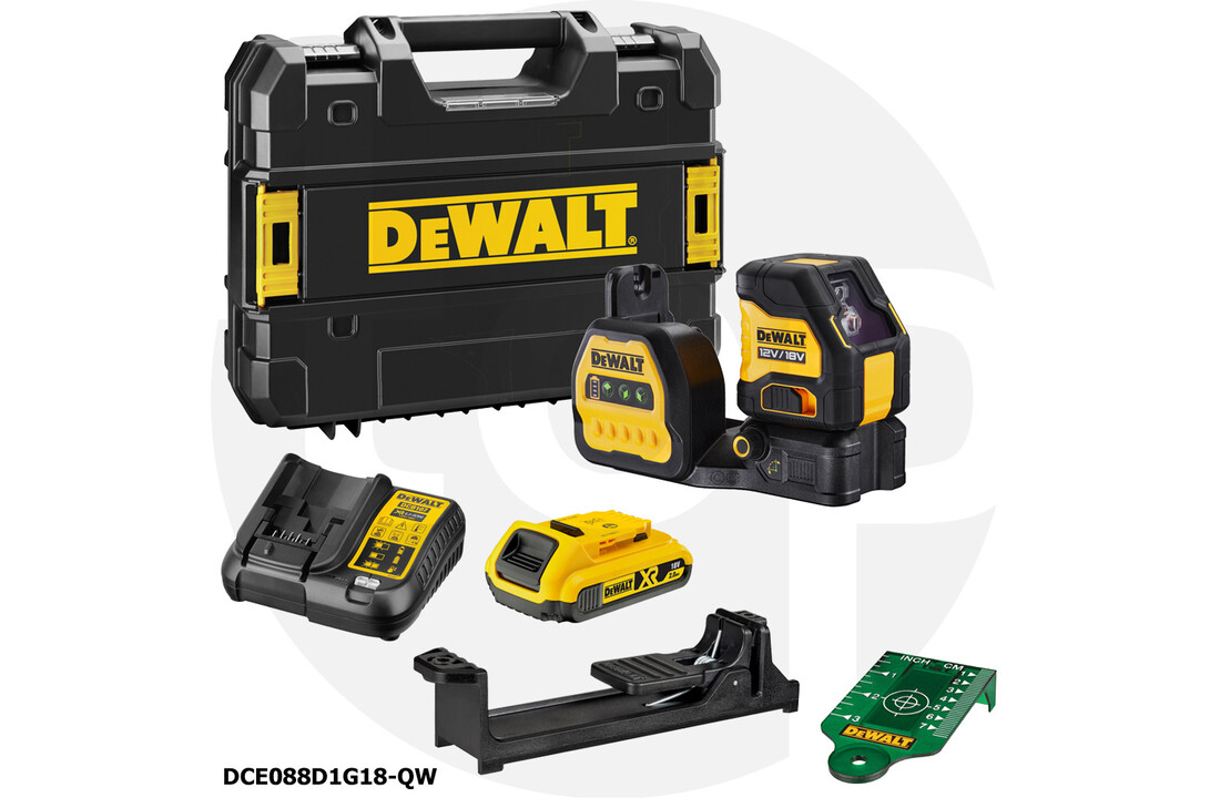 DCE088D1G18 Lijnlaser Groen 18V