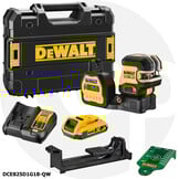 DCE825D1G18 5-Punts- Lijnlaser Groen 18V