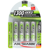 4x Oplaadbare AA Batterijen 1300mAh
