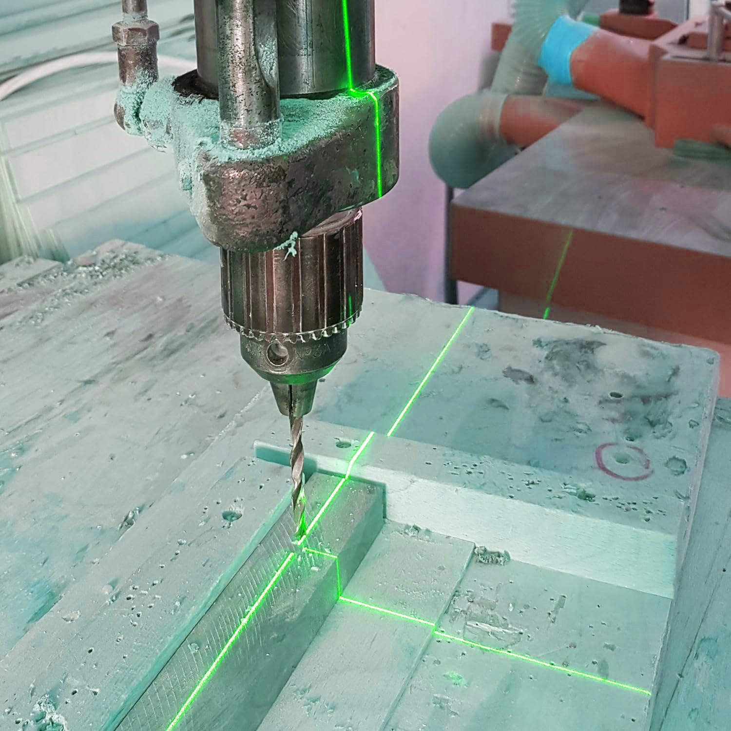 Positioneerlaser PL2 Kruis Groen