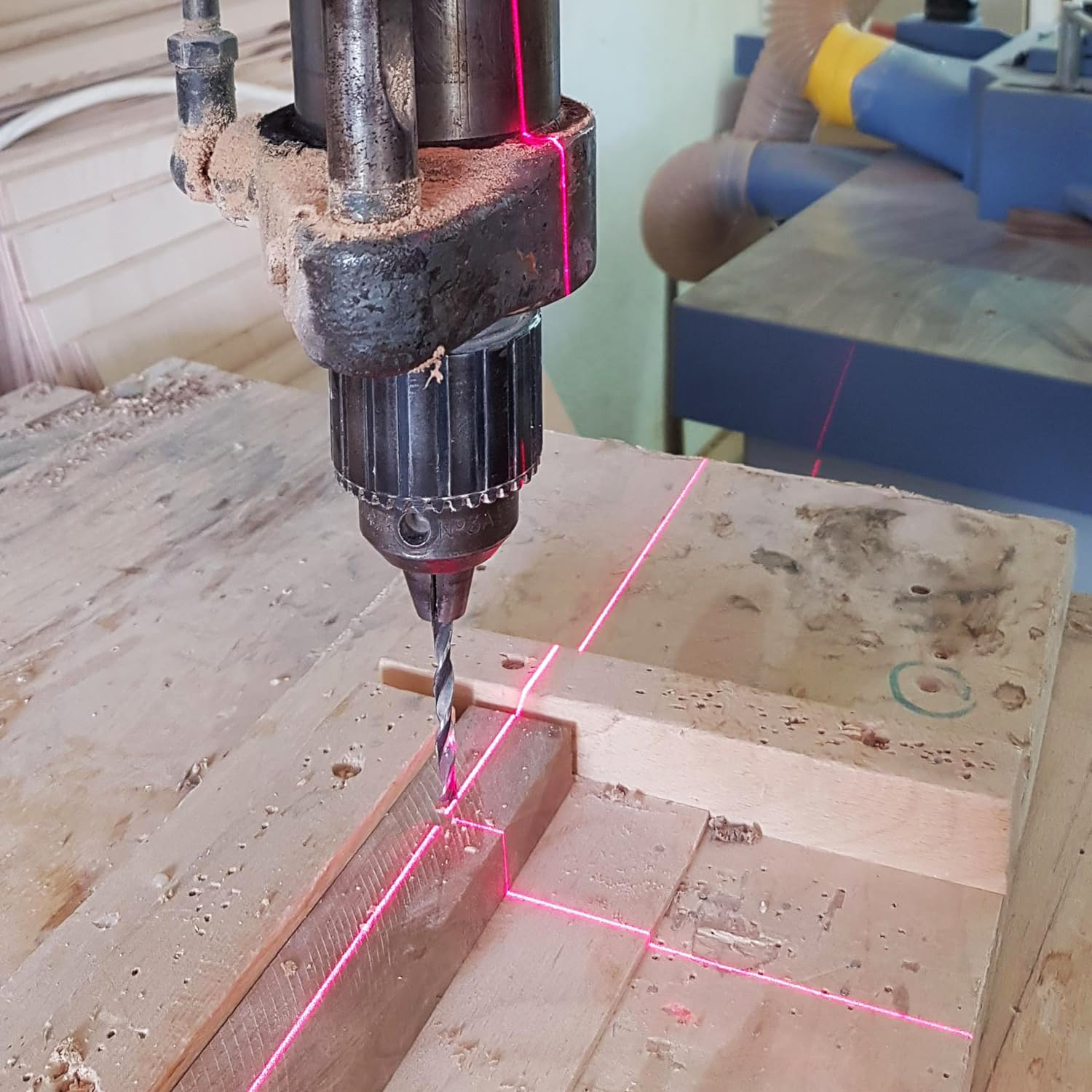 Positioneerlaser PL2 Kruis Rood