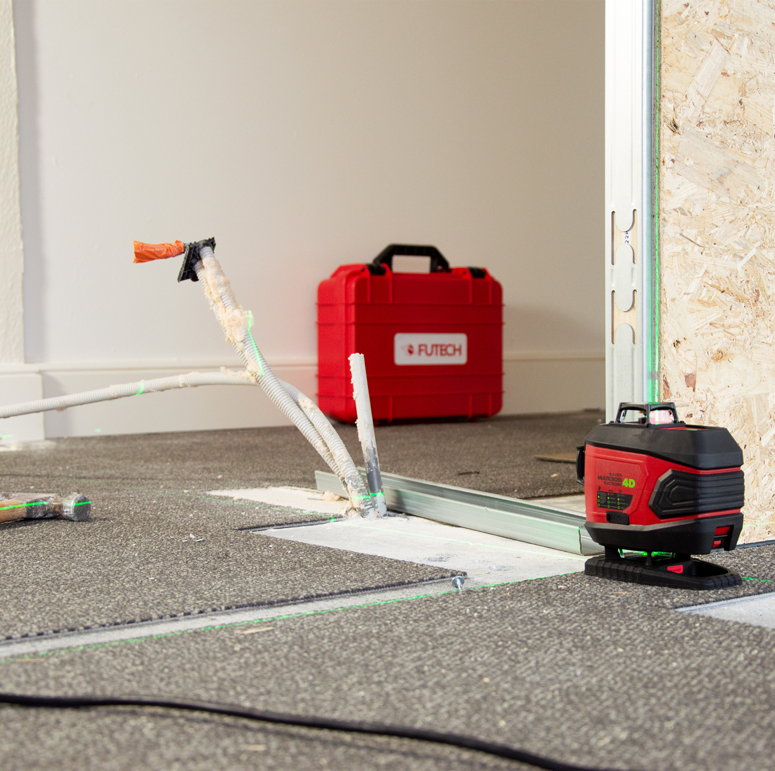 MultiCross 4D Electronic Lijnlaser Groen