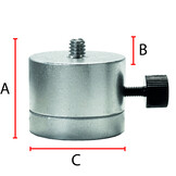 Adapter 5/8" naar 1/4" Klein Draaibaar