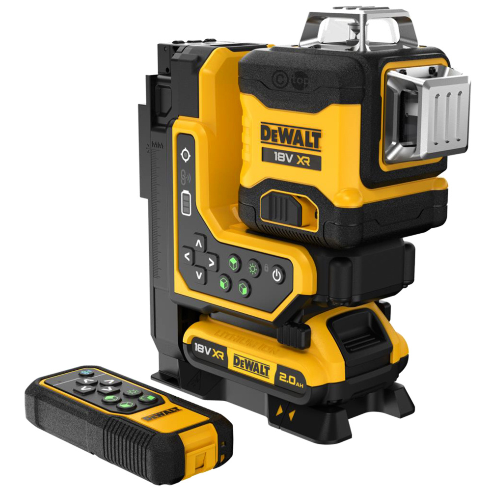 DCLE34035D1-QW 3x360° Lijnlaser Groen REMOTE 18V