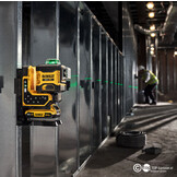 DCLE34035D1-QW 3x360° Lijnlaser Groen REMOTE 18V