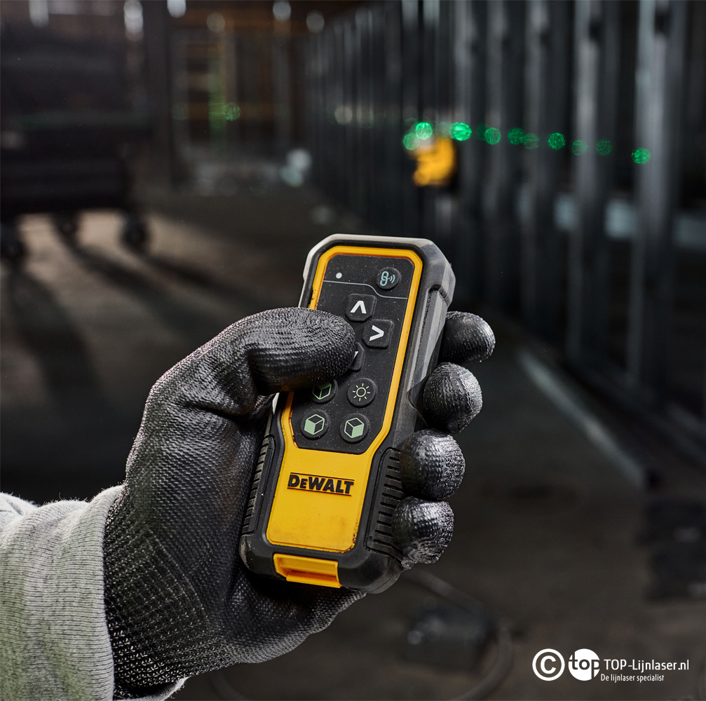 DCLE34035D1-QW 3x360° Lijnlaser Groen REMOTE 18V
