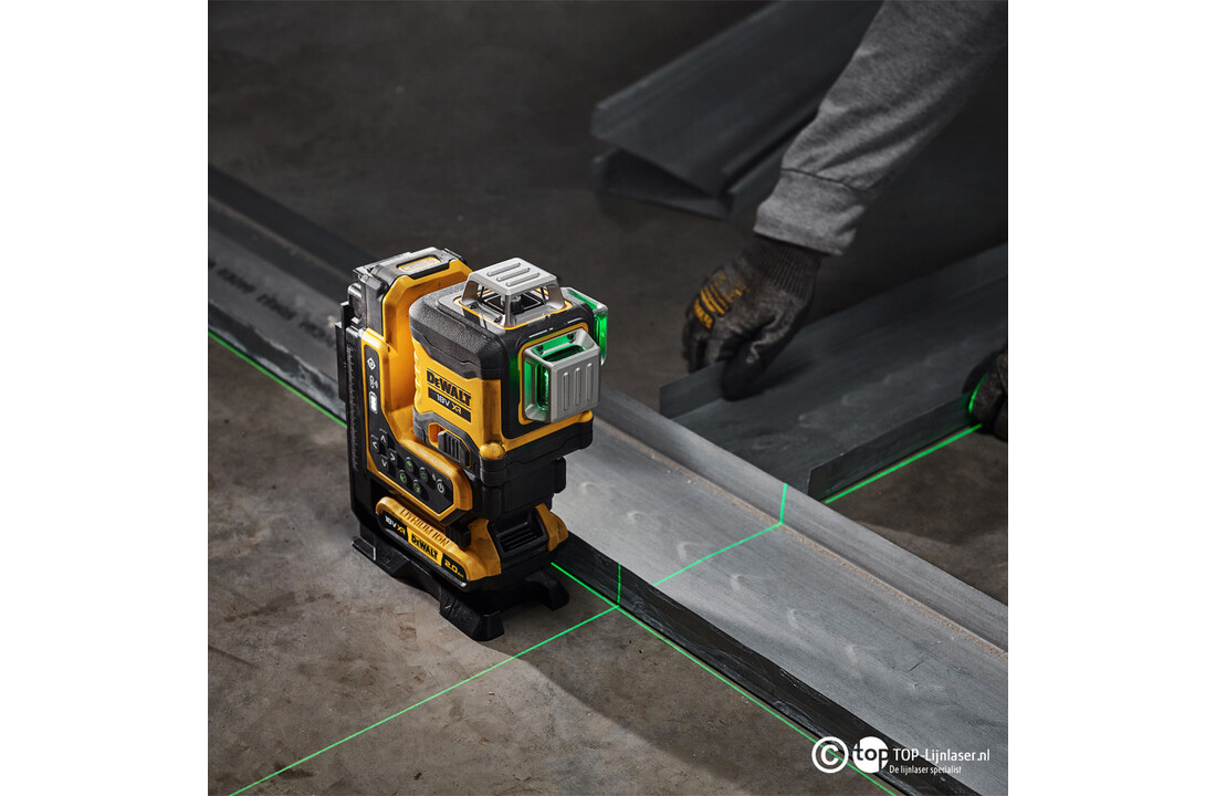DCLE34035D1-QW 3x360° Lijnlaser Groen REMOTE 18V