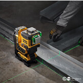 DCLE34035D1-QW 3x360° Lijnlaser Groen REMOTE 18V