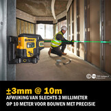 DCLE14251GB-XJ Lijn- 5 Puntlaser Groen Li-Ion