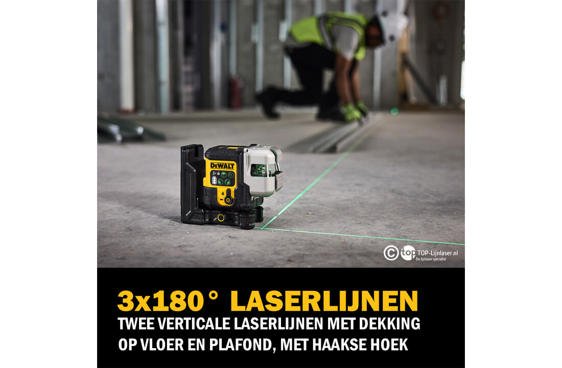DCLE14301GB-XJ 3-Lijns Laser Groen Li-Ion