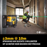 DCLE14301GB-XJ 3-Lijns Laser Groen Li-Ion