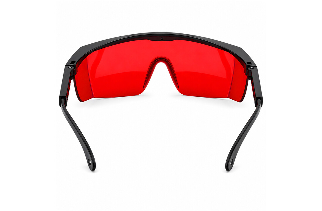 Laserbril Rood + Etui