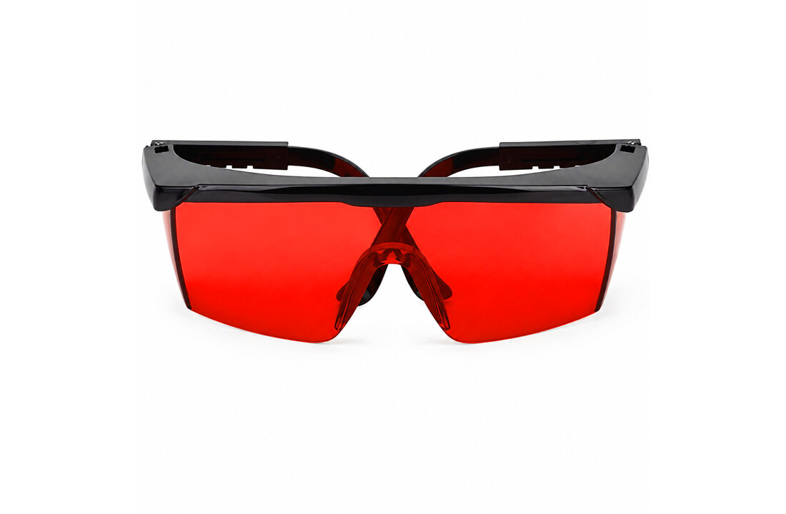 Laserbril Rood + Etui