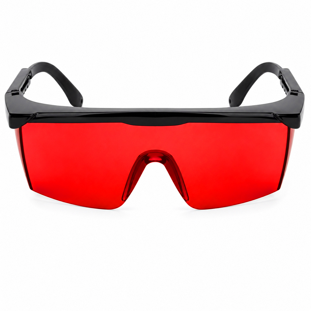 Laserbril Rood + Etui