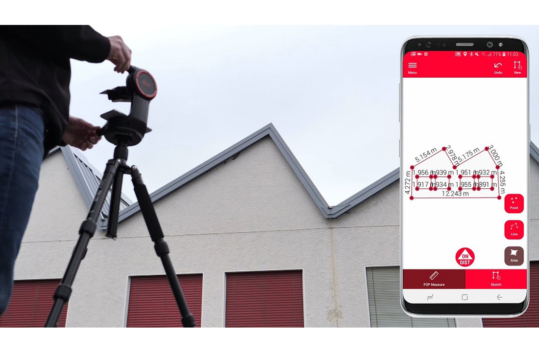 DISTO™ X4 P2P Afstandsmeter 150m Set