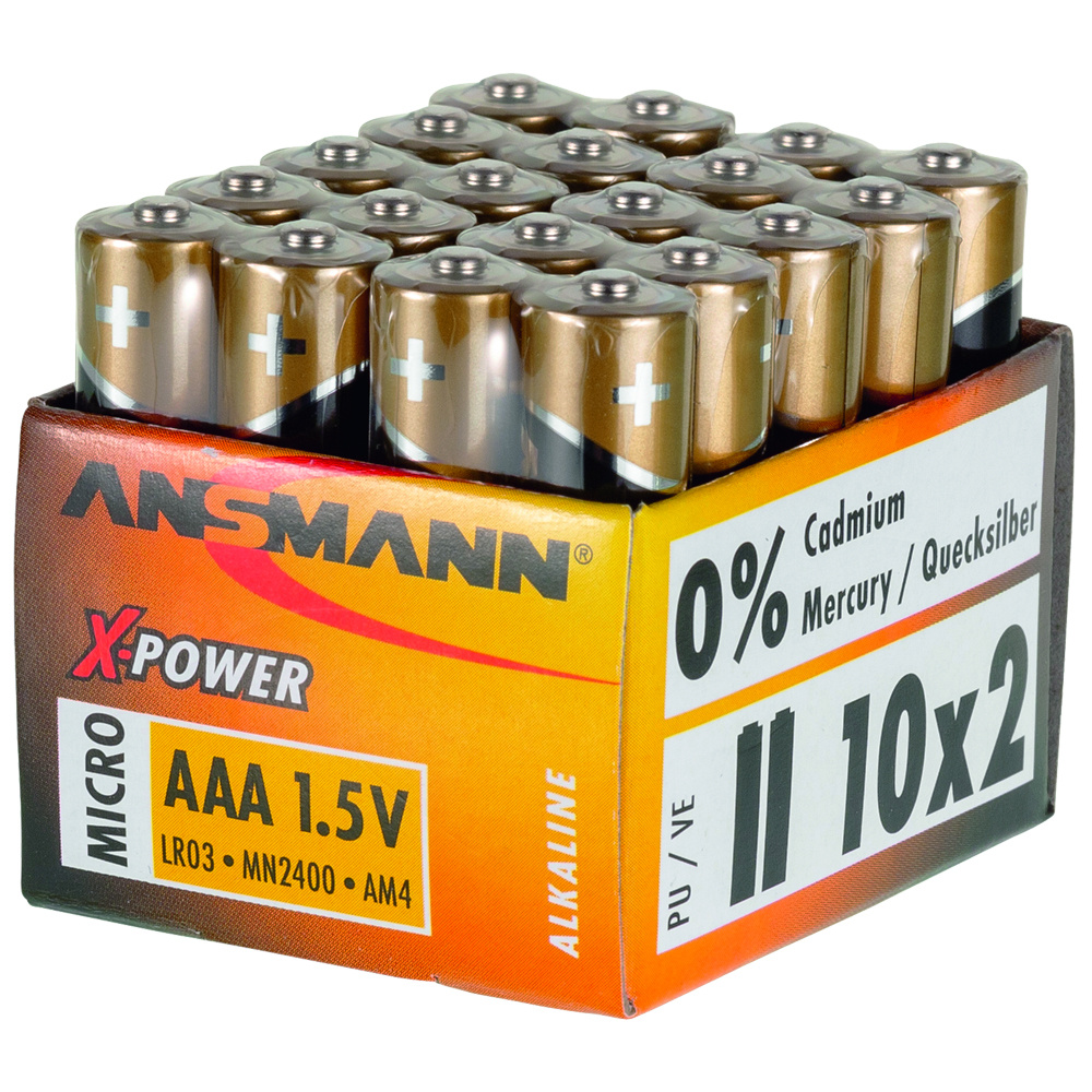 20x AAA X-Power Alkaline Batterijen