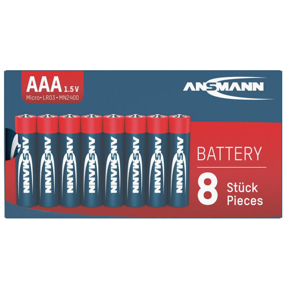 8x AAA Alkaline Batterij Doosje