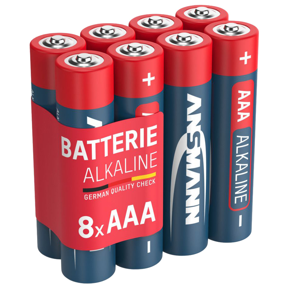 8x AAA Alkaline Batterij Doosje