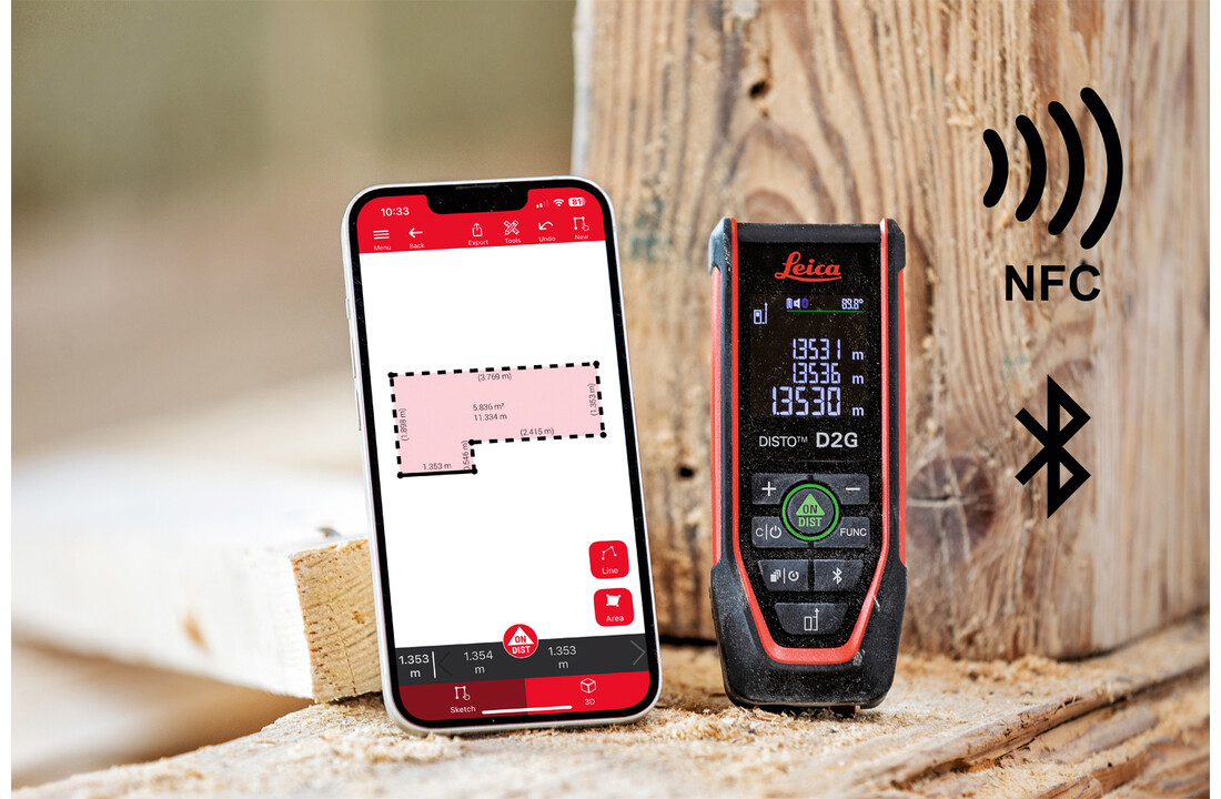 DISTO™ D2G Afstandsmeter Groen 120m