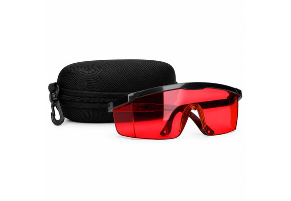 Laserbril Rood + Etui