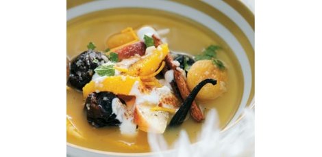 Koken met thee: Theesoep met fruit en munt