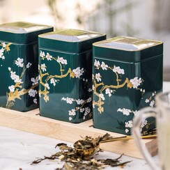 Theeplank Japanse theeblikken Jade groen