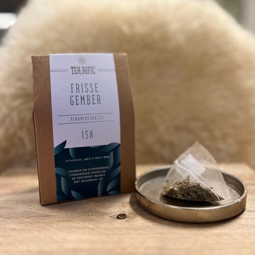 Tea-Rific Frisse Gember + doosje andere smaak cadeau!