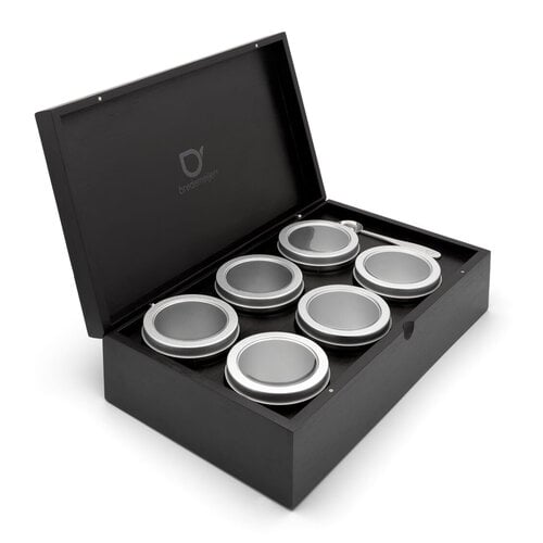 Bredemeijer Bredemeijer theedoos voor losse thee met 6 blikjes