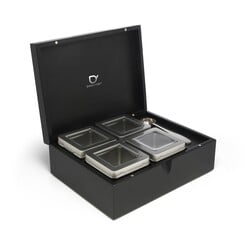 Theedoos voor losse thee - vierkante blikjes