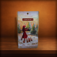 Thee kaart "Fijne kerst"